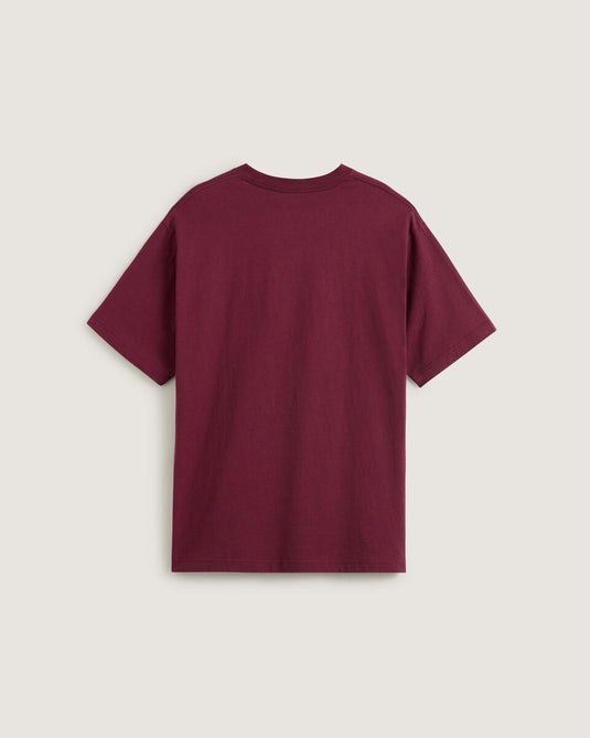 Vans Men's Left Chest II T-Shirt Burgundy VN000P1PBRG