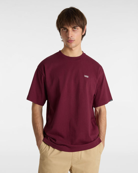 Vans Men's Left Chest II T-Shirt Burgundy VN000P1PBRG