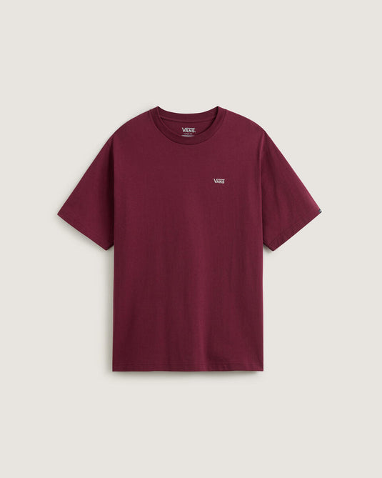 Vans Men's Left Chest II T-Shirt Burgundy VN000P1PBRG