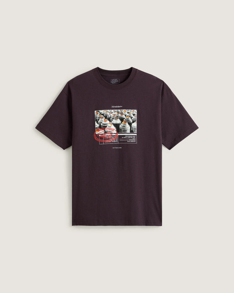 Load image into Gallery viewer, Vans Men&#39;s Style Tips T-shirt Dark Port VN000PCXEMS
