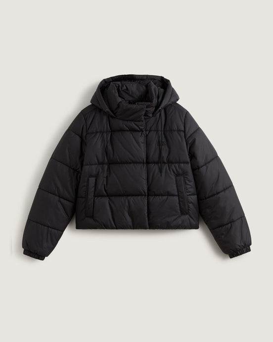 Vans Women's Hillgate Cropped Puffer Jacket Black VN000PK1BLK