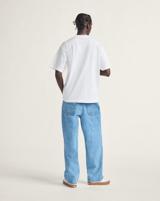 Vans Men's Check-5 Baggy Denim Pants Stone Wash/Blue VN000PQHCDX