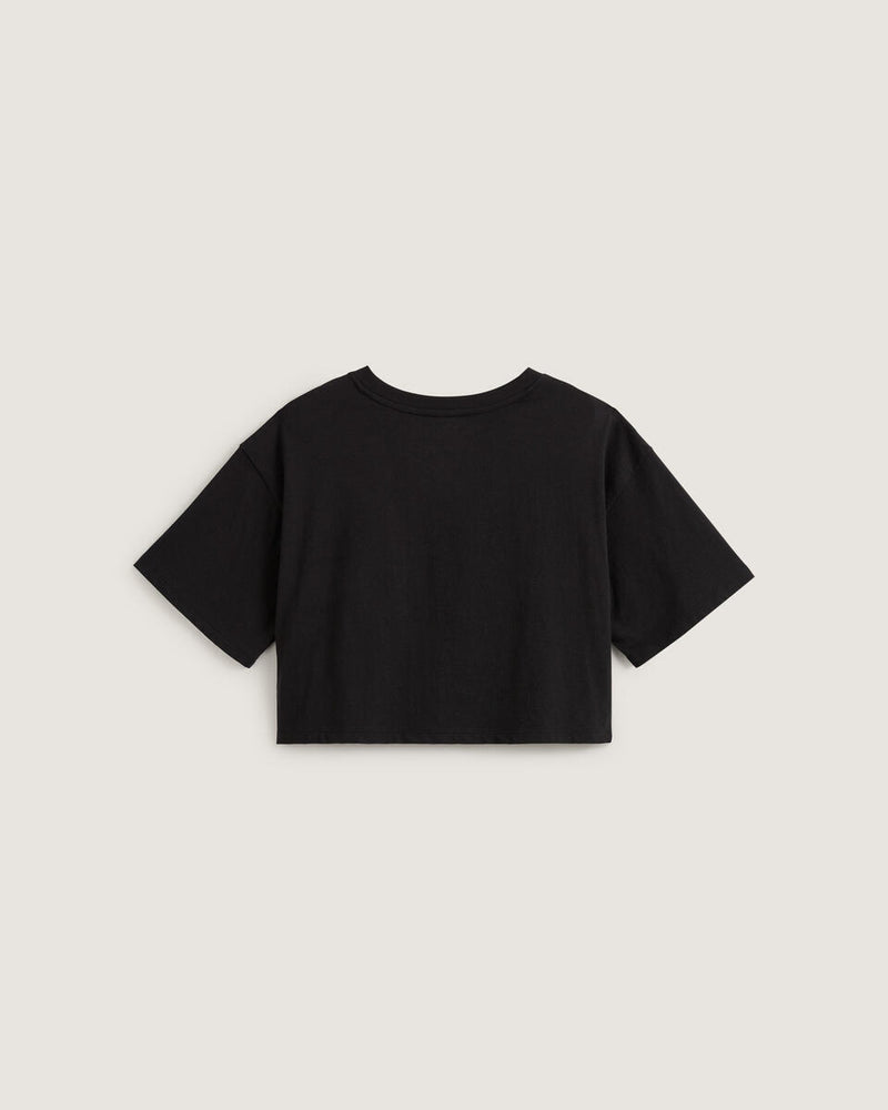 Load image into Gallery viewer, Vans Women&#39;s Afterburn Crop T-Shirt Black VN000PR3BLK

