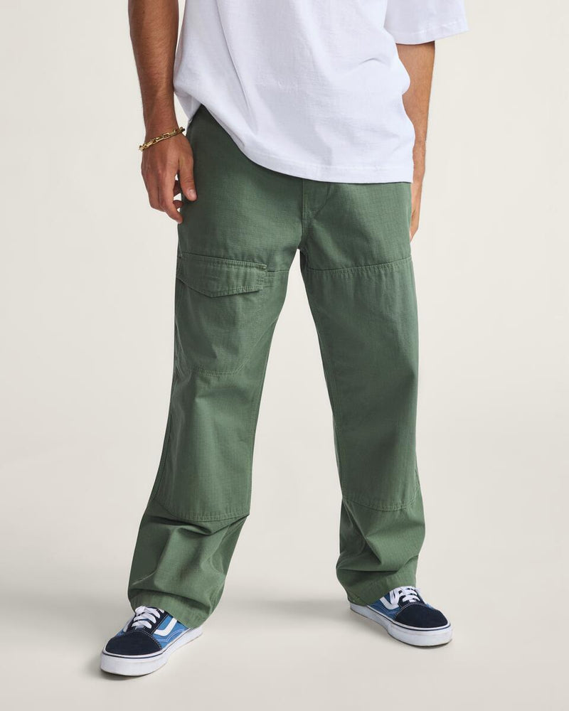 Load image into Gallery viewer, Vans Men&#39;s Skate Loose Cargo Pants by Atiba Jefferson Pine Forest Green VN000Q74EN6
