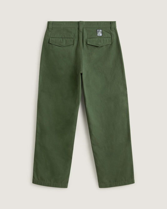 Vans Men's Skate Loose Cargo Pants by Atiba Jefferson Pine Forest Green VN000Q74EN6