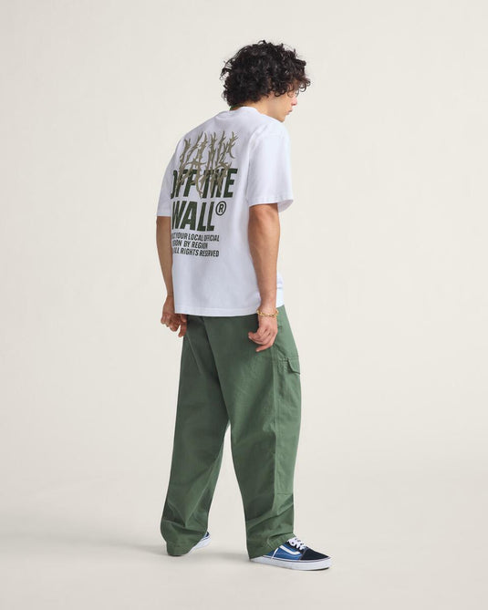 Vans Men's Skate Loose Cargo Pants by Atiba Jefferson Pine Forest Green VN000Q74EN6