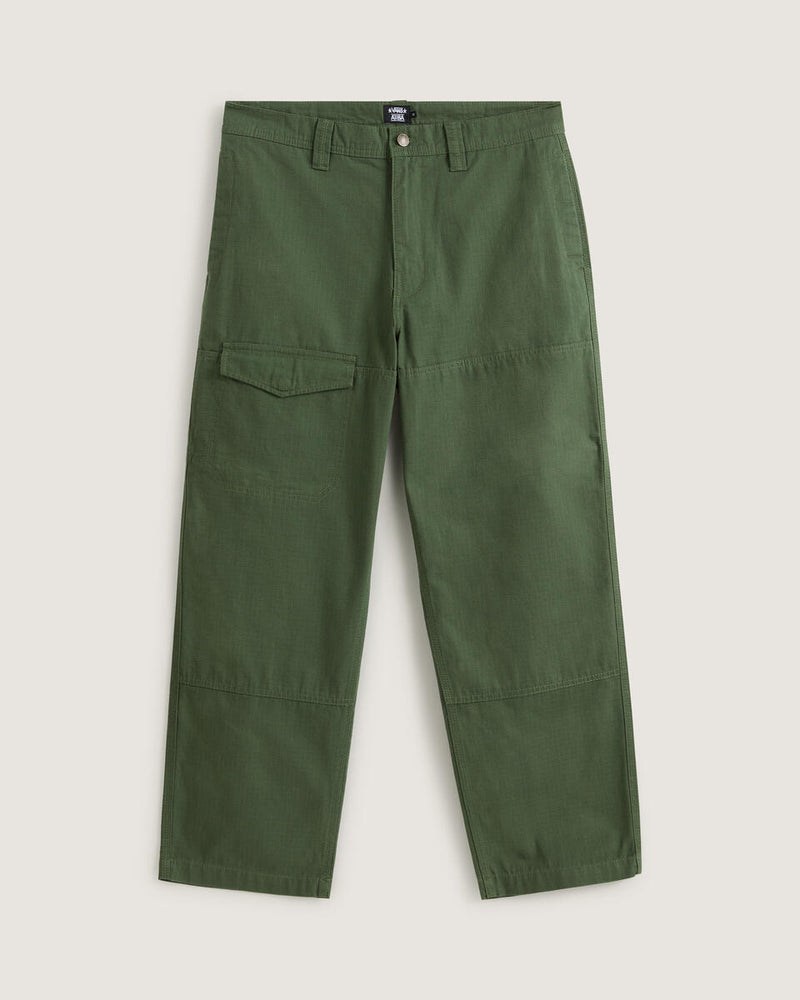 Load image into Gallery viewer, Vans Men&#39;s Skate Loose Cargo Pants by Atiba Jefferson Pine Forest Green VN000Q74EN6
