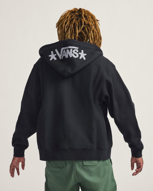 Vans Men's Skate Atiba Haze Full Zip Hoodie Black VN000Q77BLK