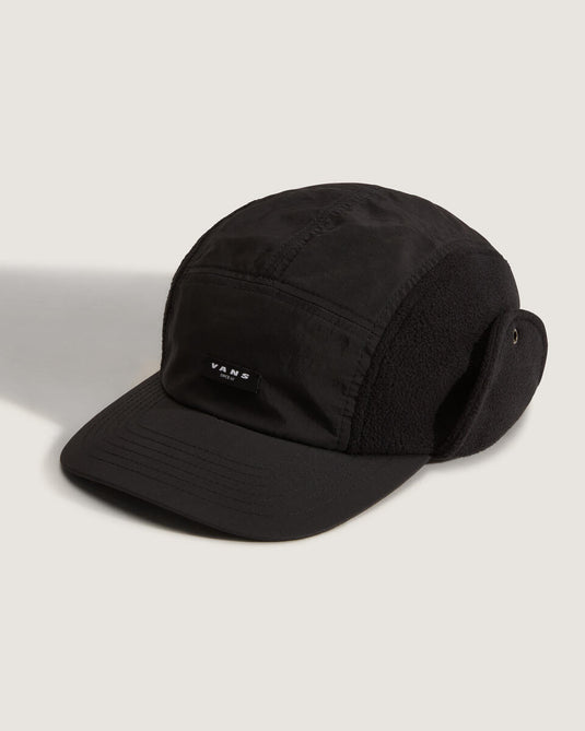 Vans Unisex 66 Earflap Tall Camper Hat Black VN000QA7BLK