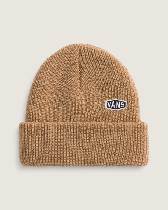 Vans Women's Hex Patch Cuff Beanie Warm Taupe VN000QAUE2V