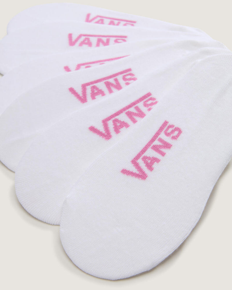 Load image into Gallery viewer, Vans Women's Classic Canoodle Socks (3 Pack) White / Wild Orchid Pink VN000QCAJU4

