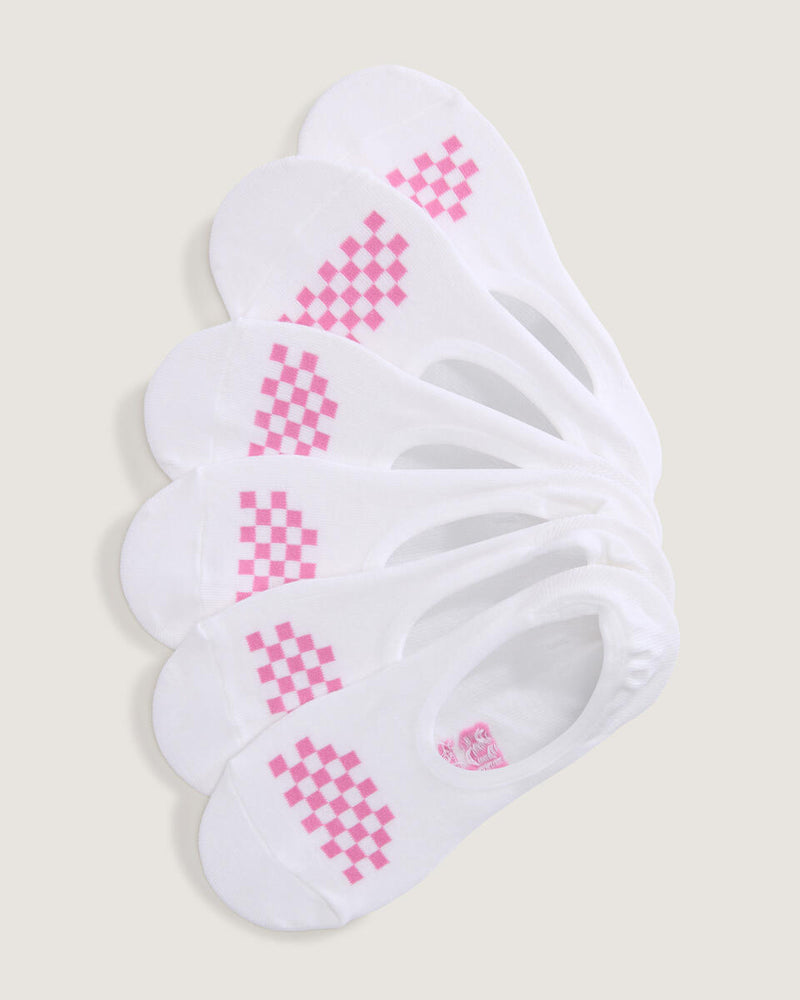 Load image into Gallery viewer, Vans Women's Classic Canoodle Socks (3 Pack) White / Wild Orchid Pink VN000QCAJU4
