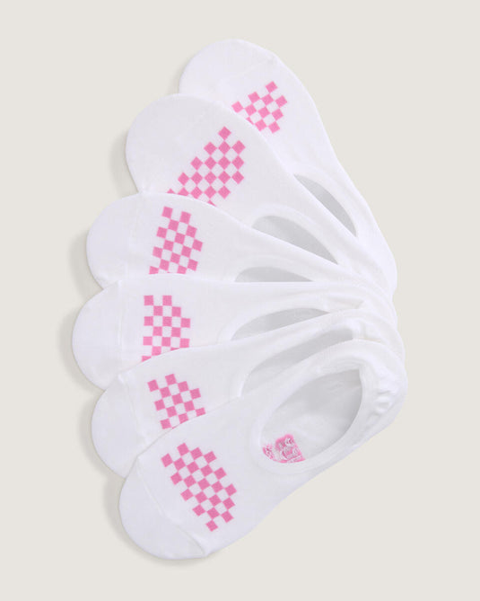 Vans Women's Classic Canoodle Socks (3 Pack) White / Wild Orchid Pink VN000QCAJU4