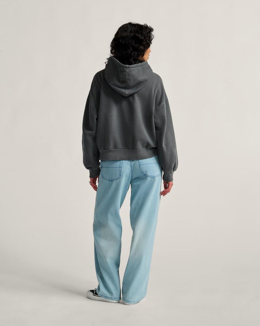 Vans Women's Cinched Check 5 Pockets Pants Light Stonewash VN000R4STTJ