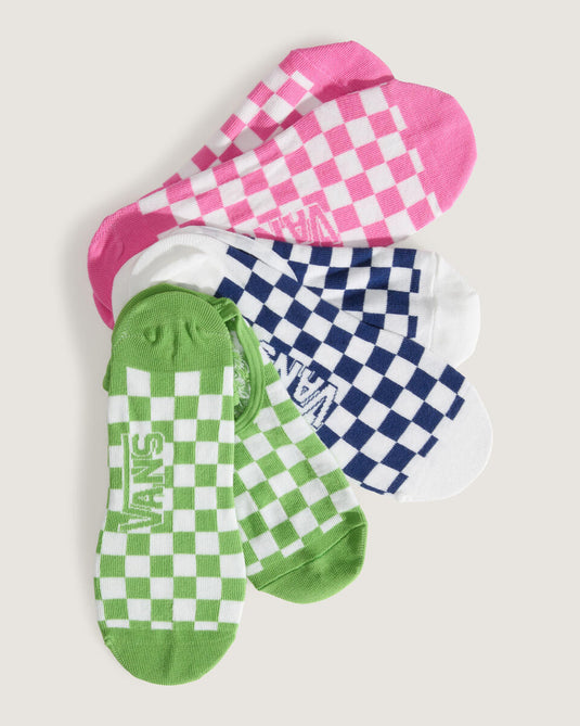Vans Women's Printed Canoodle Socks (3 Pack) Fizz Pink VN000SYXFRQ