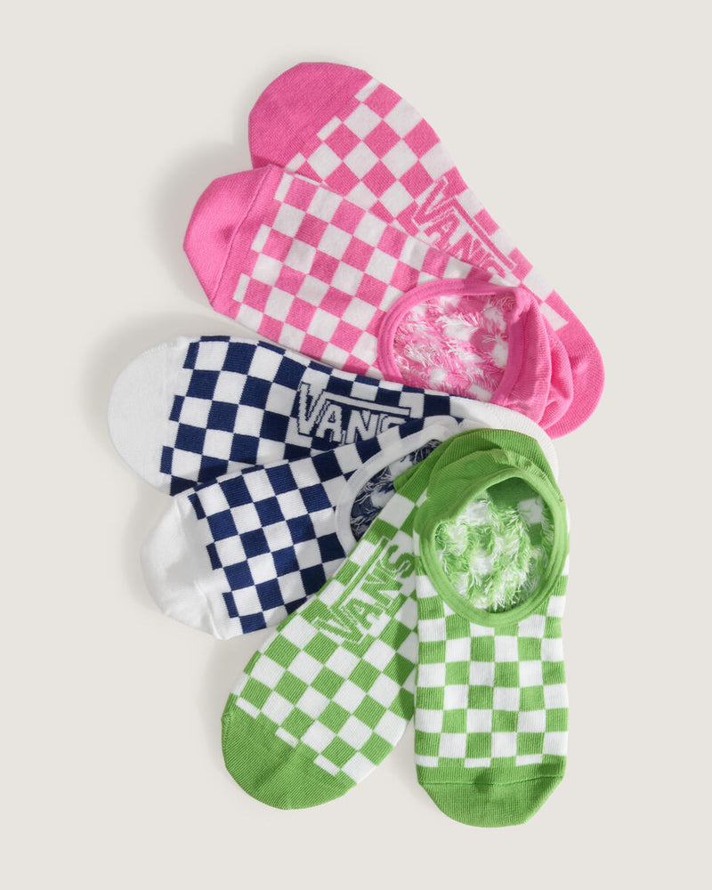 Load image into Gallery viewer, Vans Women's Printed Canoodle Socks (3 Pack) Fizz Pink VN000SYXFRQ
