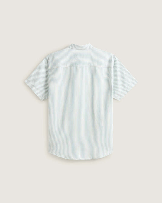 Vans Men's Lawson Stripe SS Shirt Dawn Mist/Marshmallow VN000TAGGCH