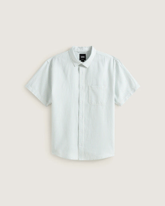 Vans Men's Lawson Stripe SS Shirt Dawn Mist/Marshmallow VN000TAGGCH