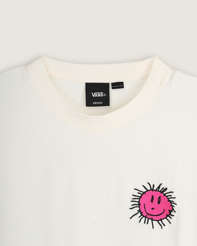Load image into Gallery viewer, Vans Men's Checkered Board Behaviour T-Shirt Egret VN000U5SC9F
