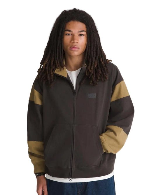 Vans Men's Retro Sport Mock Neck Full Zip Faded Black VN000U97EMV