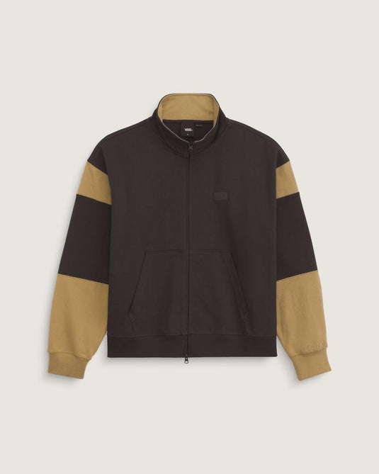 Vans Men's Retro Sport Mock Neck Full Zip Faded Black VN000U97EMV