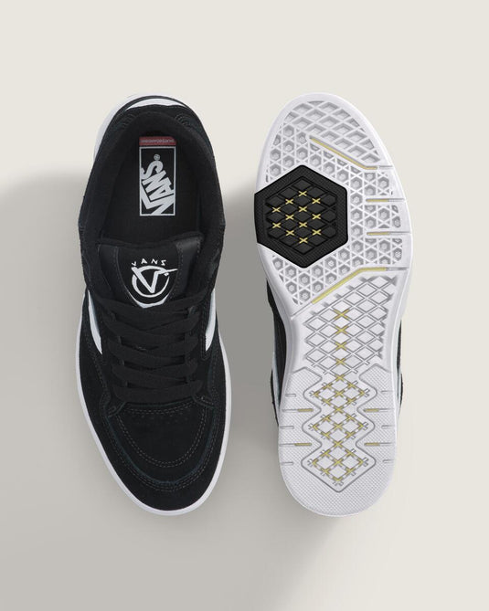 Vans Men's Skate Rowan Z3 Shoes Black/White/Red VN000V74BWT