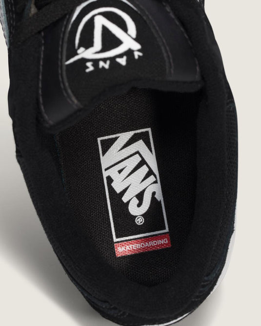 Vans Men's Skate Rowan Z3 Shoes Black/White/Red VN000V74BWT