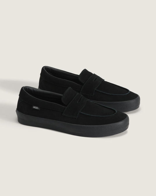 Vans Unisex Skate Loafer Shoe Suede Black/Black VN000VA6BKA