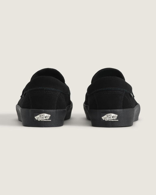 Vans Unisex Skate Loafer Shoe Suede Black/Black VN000VA6BKA