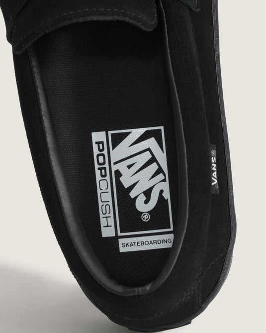 Vans Unisex Skate Loafer Shoe Suede Black/Black VN000VA6BKA