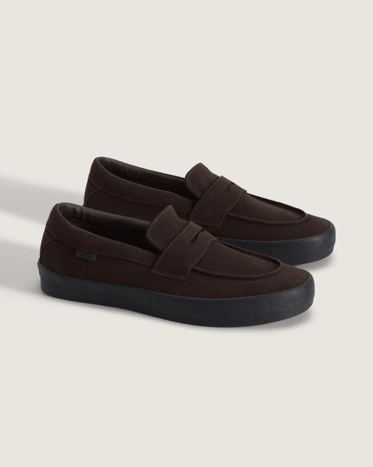 Vans Unisex Skate Loafer Shoe Suede Brown/Black VN000VA6Y49