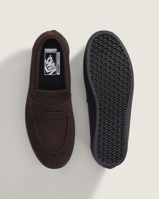 Vans Unisex Skate Loafer Shoe Suede Brown/Black VN000VA6Y49