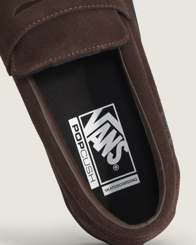 Load image into Gallery viewer, Vans Unisex Skate Loafer Shoe Suede Brown/Black VN000VA6Y49

