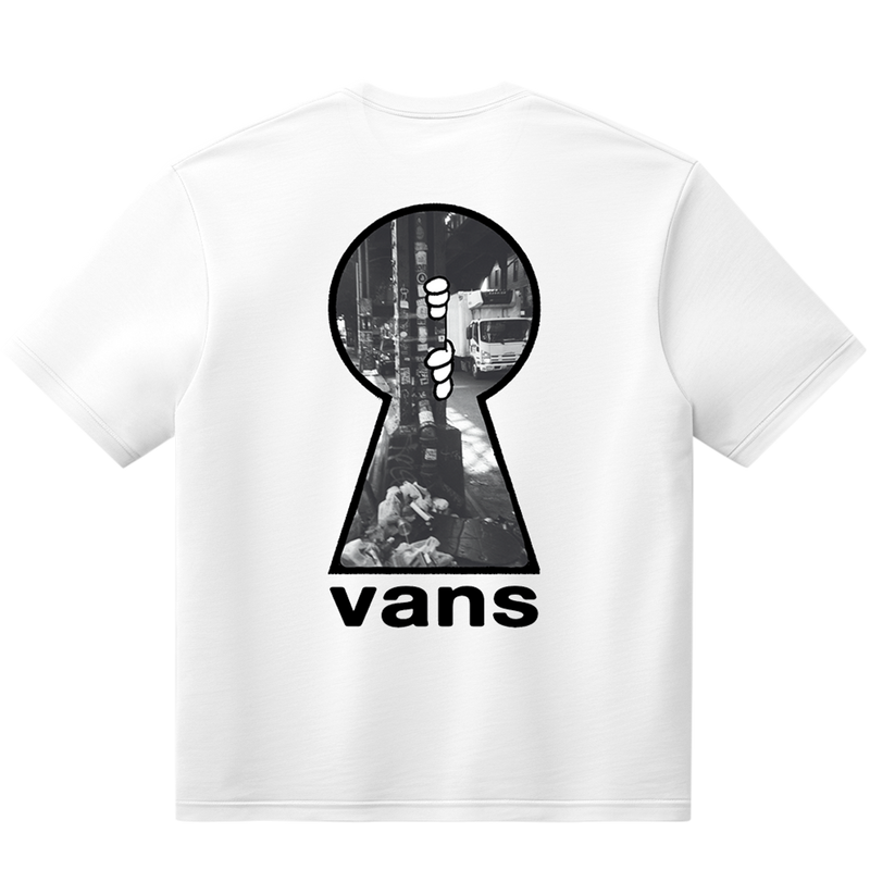Load image into Gallery viewer, Vans Men's Keyhole Classic T-Shirt White VN000VYFWHT
