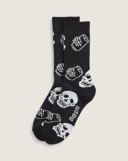 Vans Unisex Verne Crew Socks Black/White VN000X7TY28