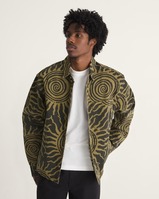 Vans Men's Martinez Cotton Shirt Faded Black VN000XQWEMV