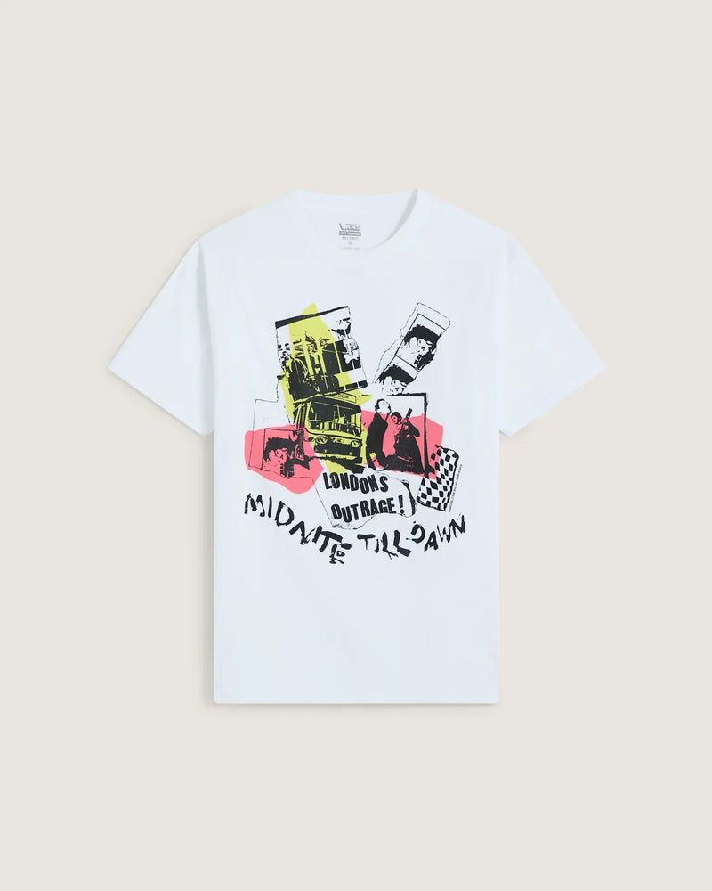 Load image into Gallery viewer, Vans Men's Sex Pistols London's Outrage T-Shirt  White VN00134TWHT
