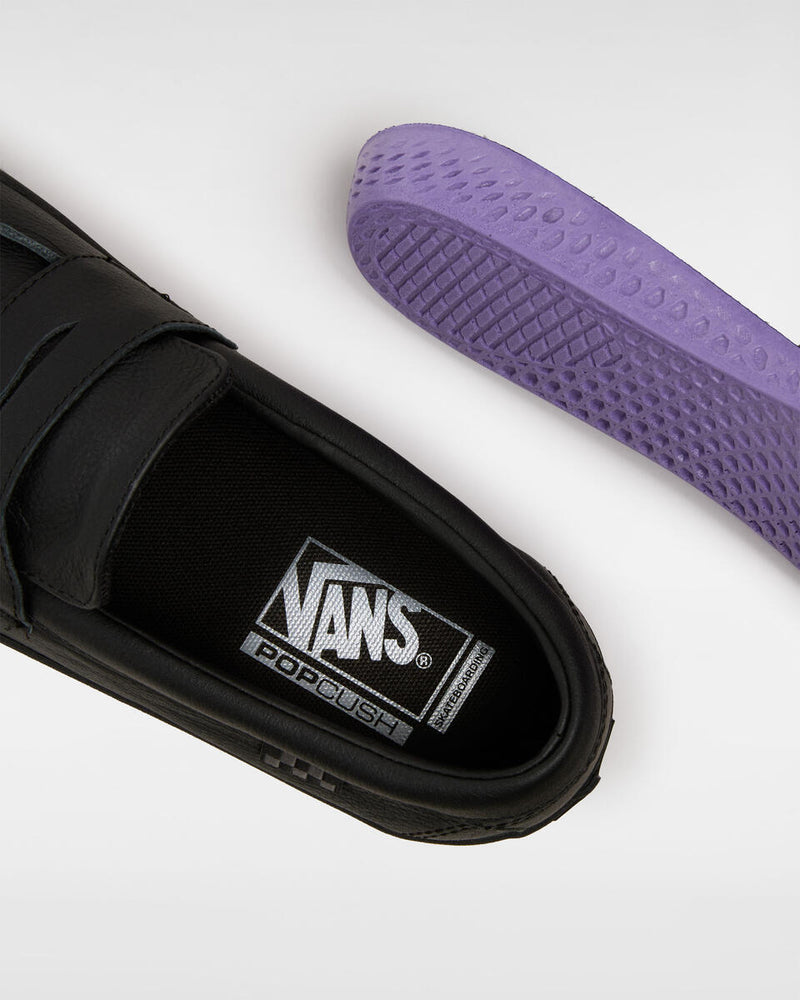 Load image into Gallery viewer, Vans Men&#39;s Skate Loafer Shoes Black/Black VN0A5DXUBKA
