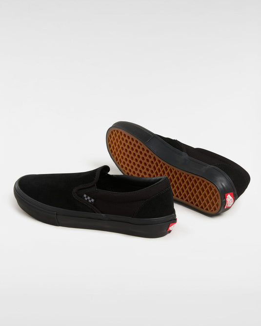 Vans Unisex Skate Slip-On Shoes Black/Black VN0A5FCABKA