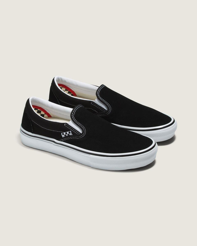 Load image into Gallery viewer, Vans Unisex Skate Slip-On Shoes Black/White VN0A5FCAY28
