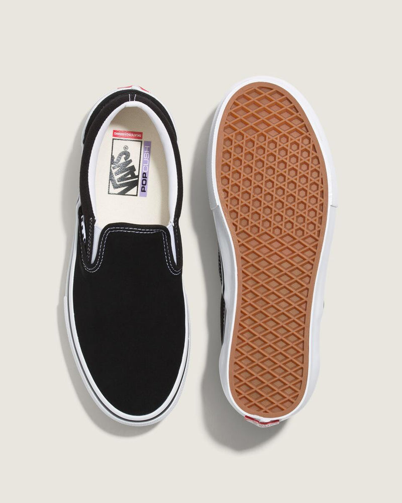Load image into Gallery viewer, Vans Unisex Skate Slip-On Shoes Black/White VN0A5FCAY28

