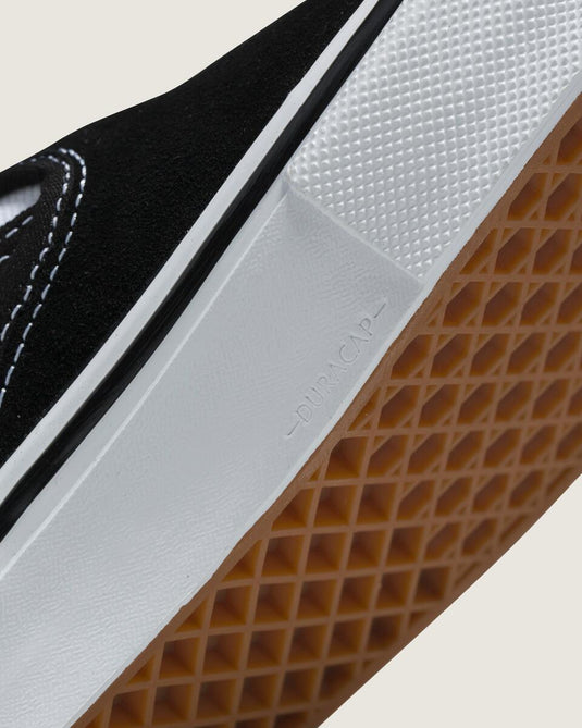 Vans Unisex Skate Slip-On Shoes Black/White VN0A5FCAY28