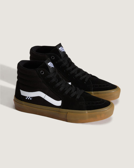 Vans Men's Skate SK8-Hi Shoes Black/Gum VN0A5FCCB9M