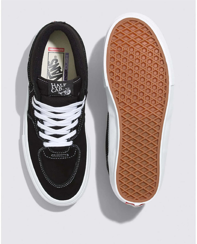 Load image into Gallery viewer, Vans Men's Skate Half Cab Shoes Black/White VN0A5FCDY28

