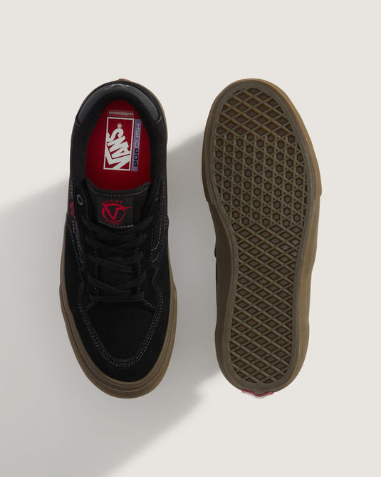 Vans Men's Skate Rowan Shoes Black/Dark Gum VN0A5JIC39L