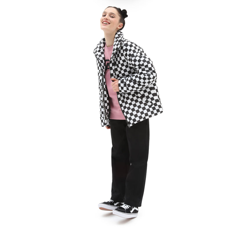 Load image into Gallery viewer, Vans Foundry Print Puffer Jacket Checkerboard VN0A7YK67051
