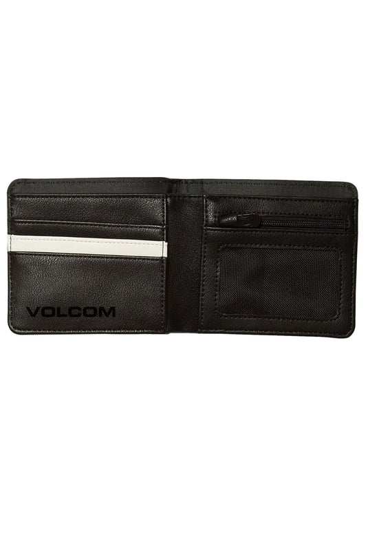 Volcom Men's Slim Stone Small Wallet Black D6042407_BLK