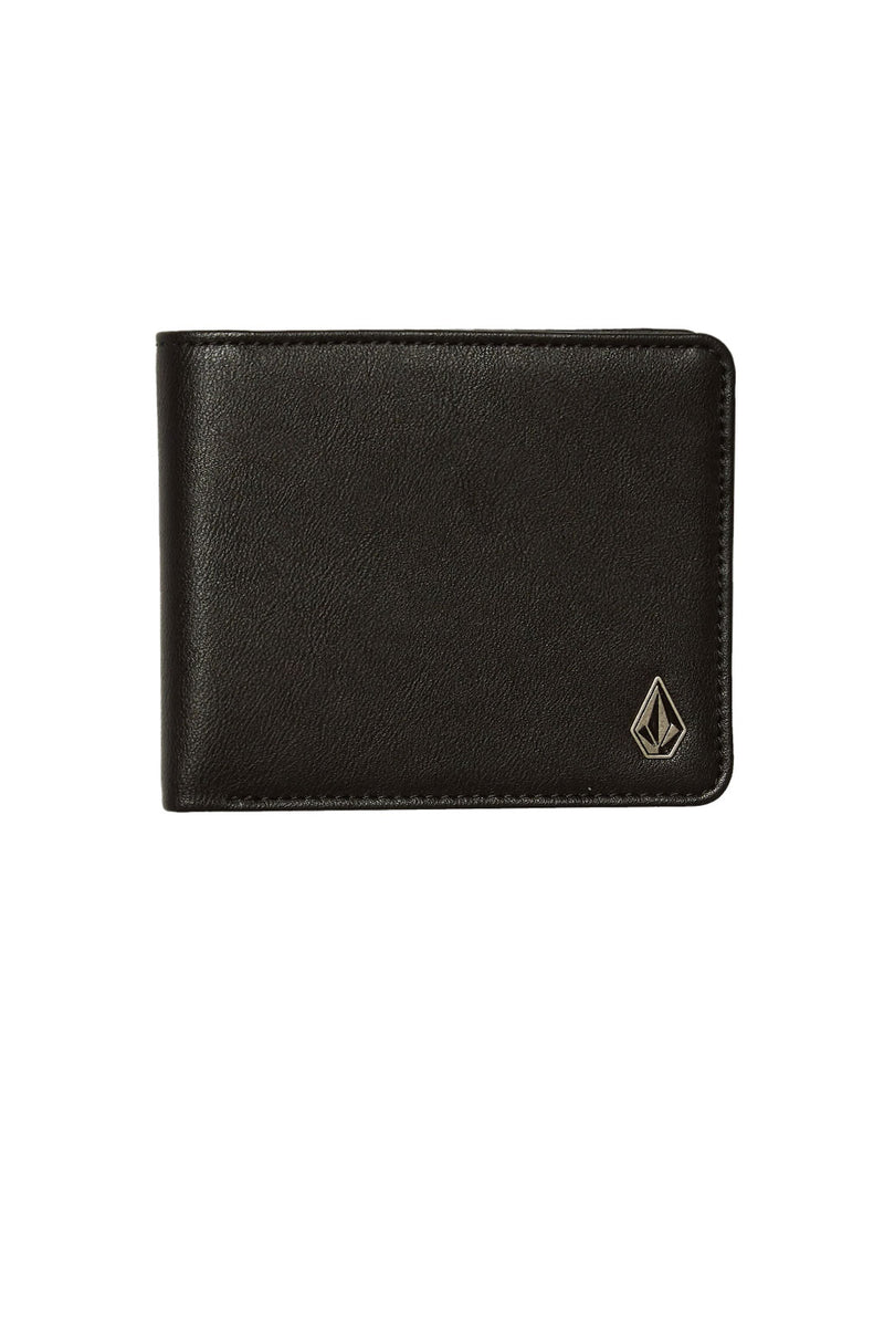 Load image into Gallery viewer, Volcom Men's Slim Stone Small Wallet Black D6042407_BLK
