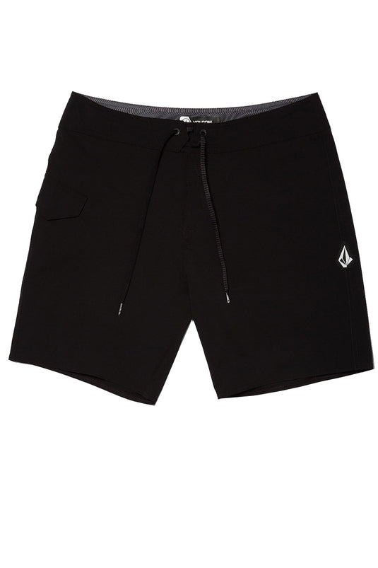 Volcom Men's Lido Solid Mod Boarshorts 18" Black A0812621_BLK