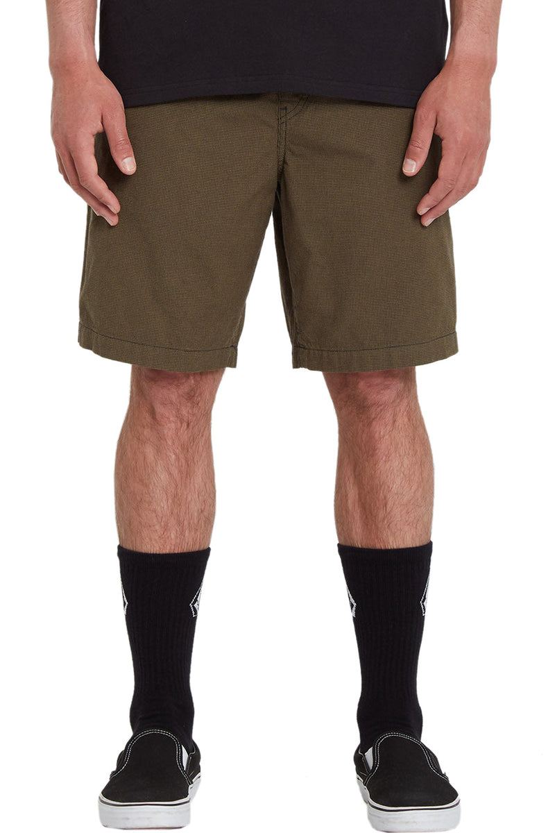 Load image into Gallery viewer, Volcom Men&#39;s Frickin Mix Elasticated Waist 19&quot; Shorts Military A1012200_MIL
